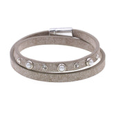 Luminous Leather Wrap Bracelet
